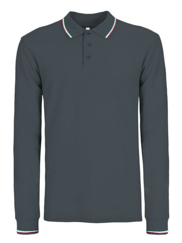 Polo Italy L/S - DG - dark grey