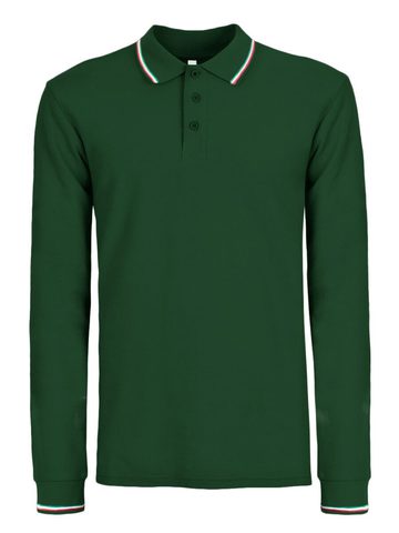 Polo Italy L/S - FG - FOREST GREEN