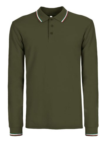 Polo Italy L/S - Ol - Olive