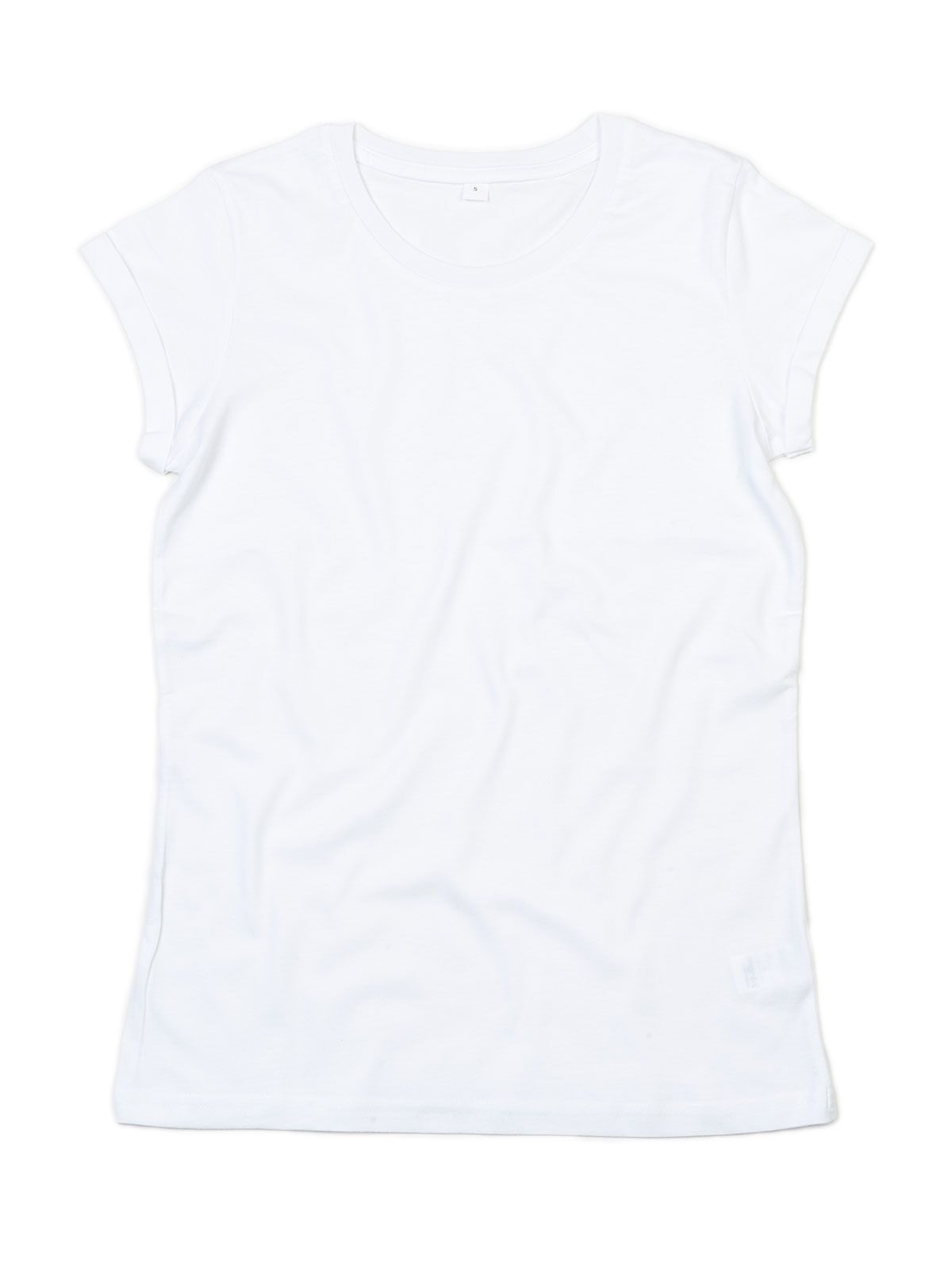 Women´s Roll Sleeve T - WH - White