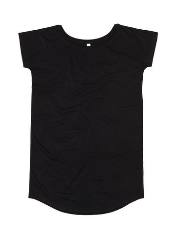 Women's Loose Fit T Dress - BK - black 