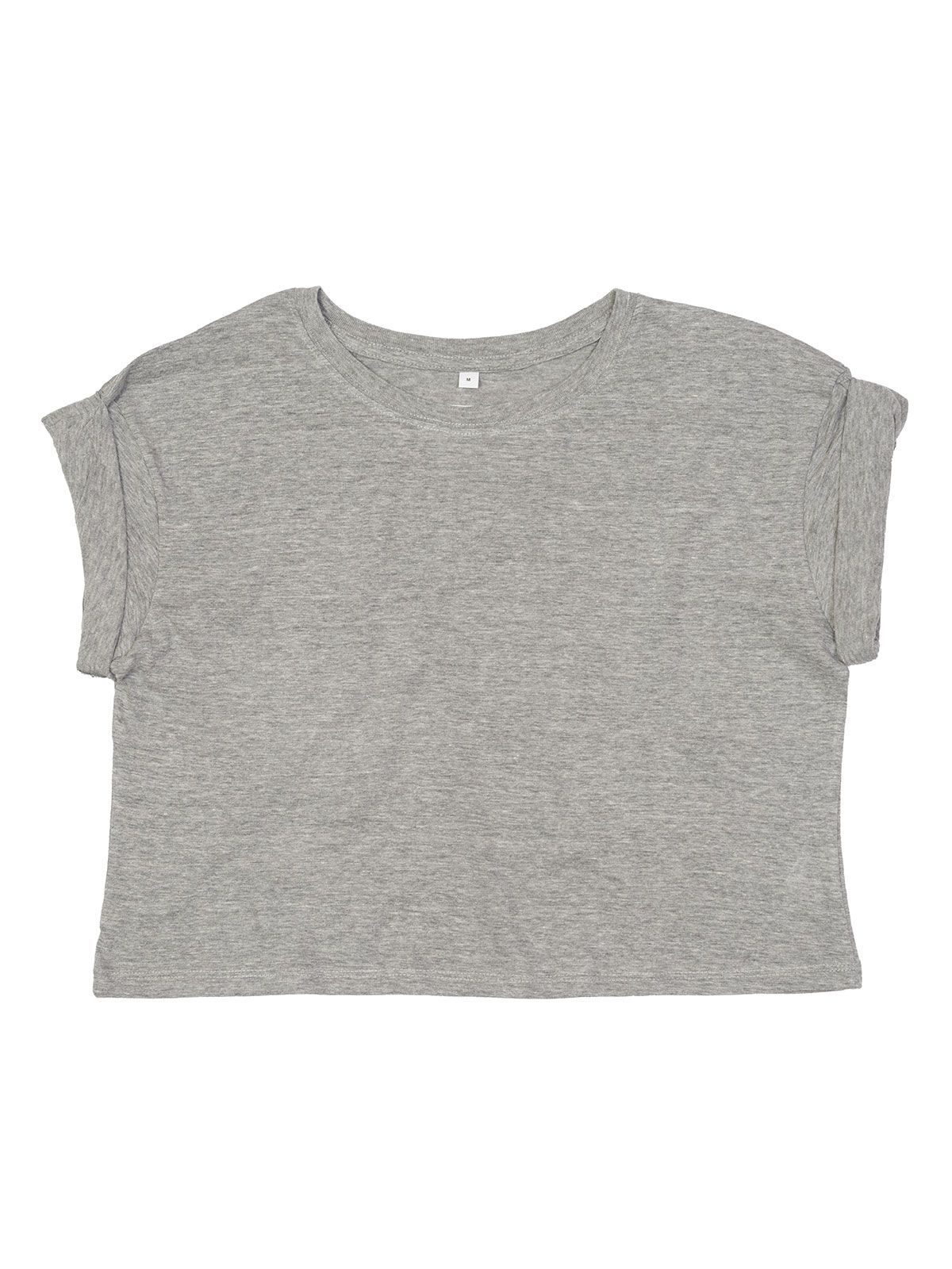 Women´s Crop Top T - HGM - Heather grey Melange