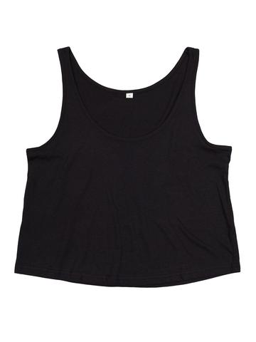 Women's Crop Vest - BK - black 