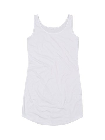 Women's Curved Vest Dress - WH - White