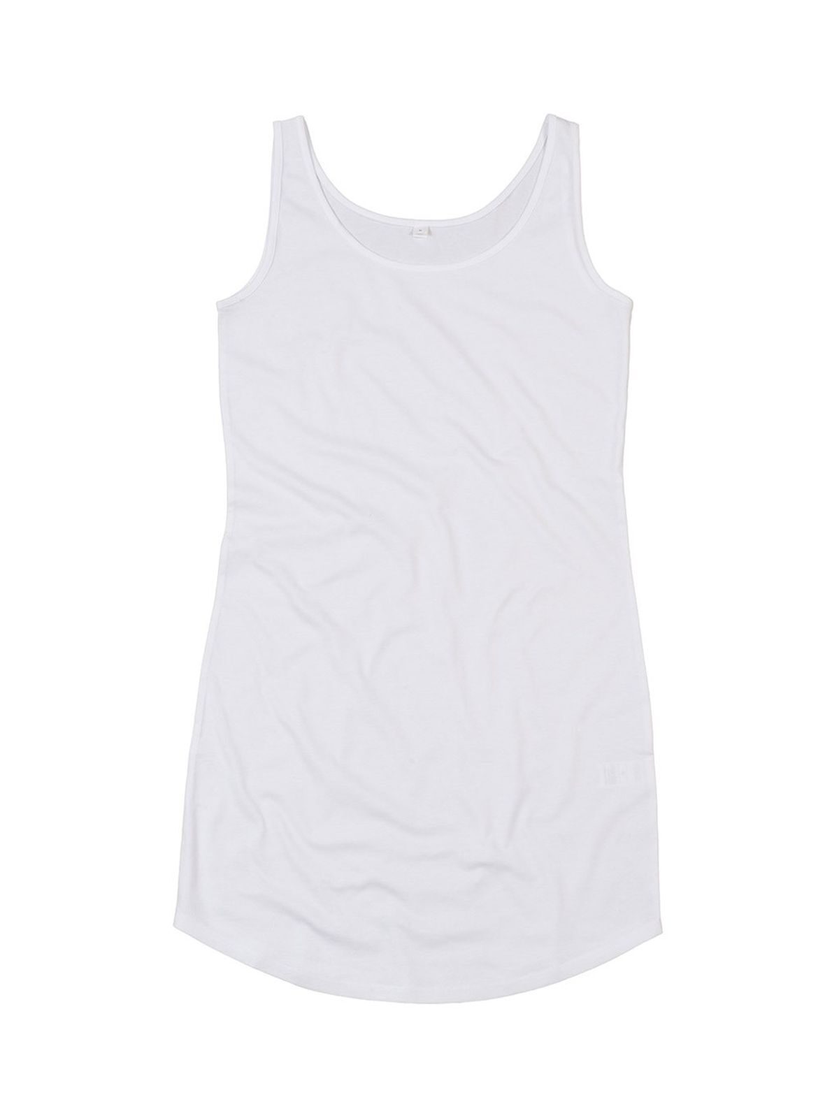 Curved Vest Dress - WH - White