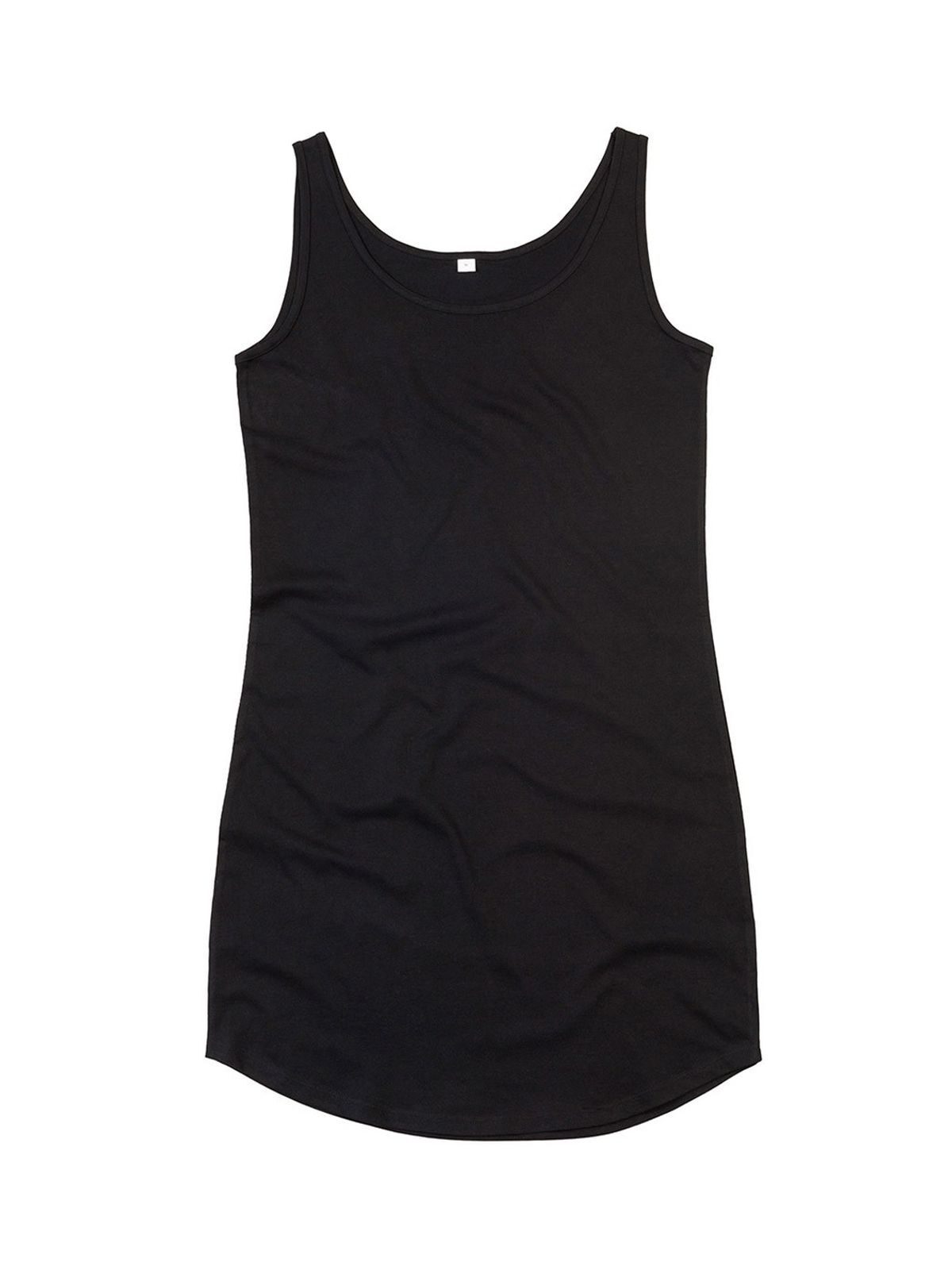 Curved Vest Dress - BK - Black