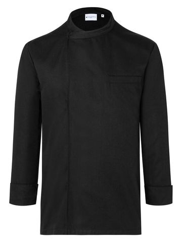 Pull-over Chef's Shirt Long-Sleeve Basic - 1 - BLACK