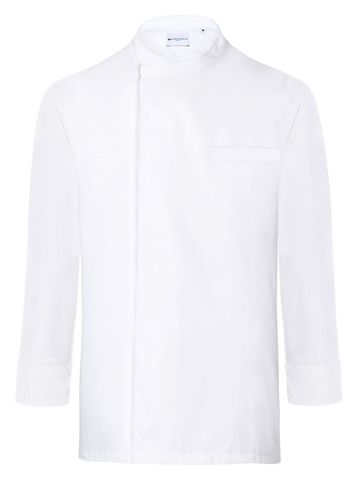 Pull-over Chef's Shirt Long-Sleeve Basic - 3 - WHITE