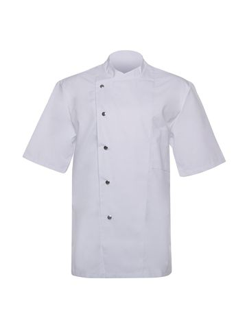 Chef Jacket Gustav Short Sleeve - 3 - WHITE