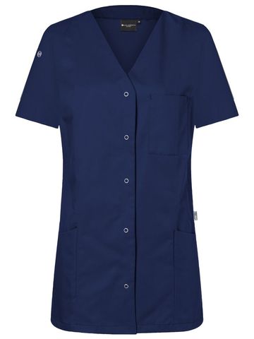 Ladies Work Smock With Press Studs - 10 - Navy