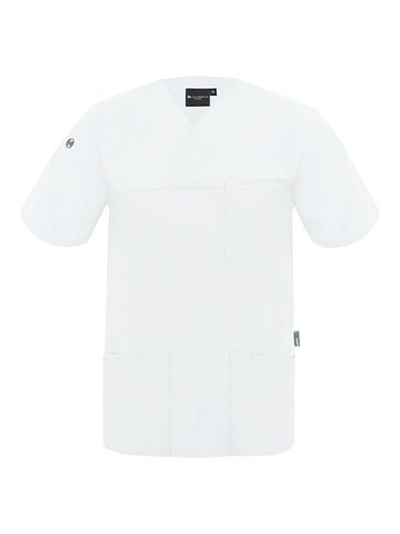 Mens Slip-on Tunic - 3 - WHITE