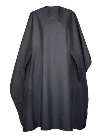 Salon Hairdresser's Cape with hand grips - 1 - BLACK