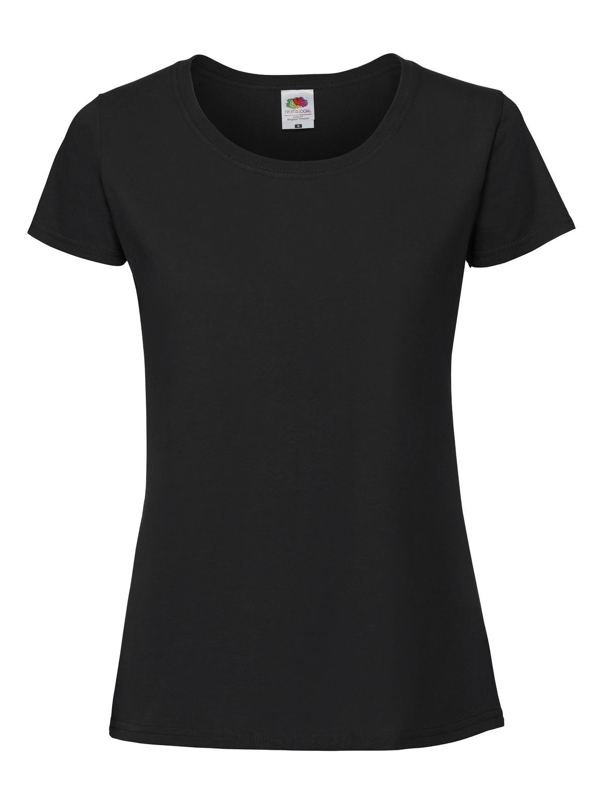 Ladies Iconic 195 Ringspun T - 36 - Nero