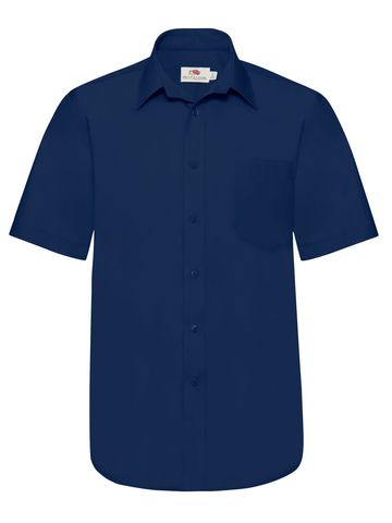 Camicia uomo in popeline maniche lunghe - 32 - Blu Navy