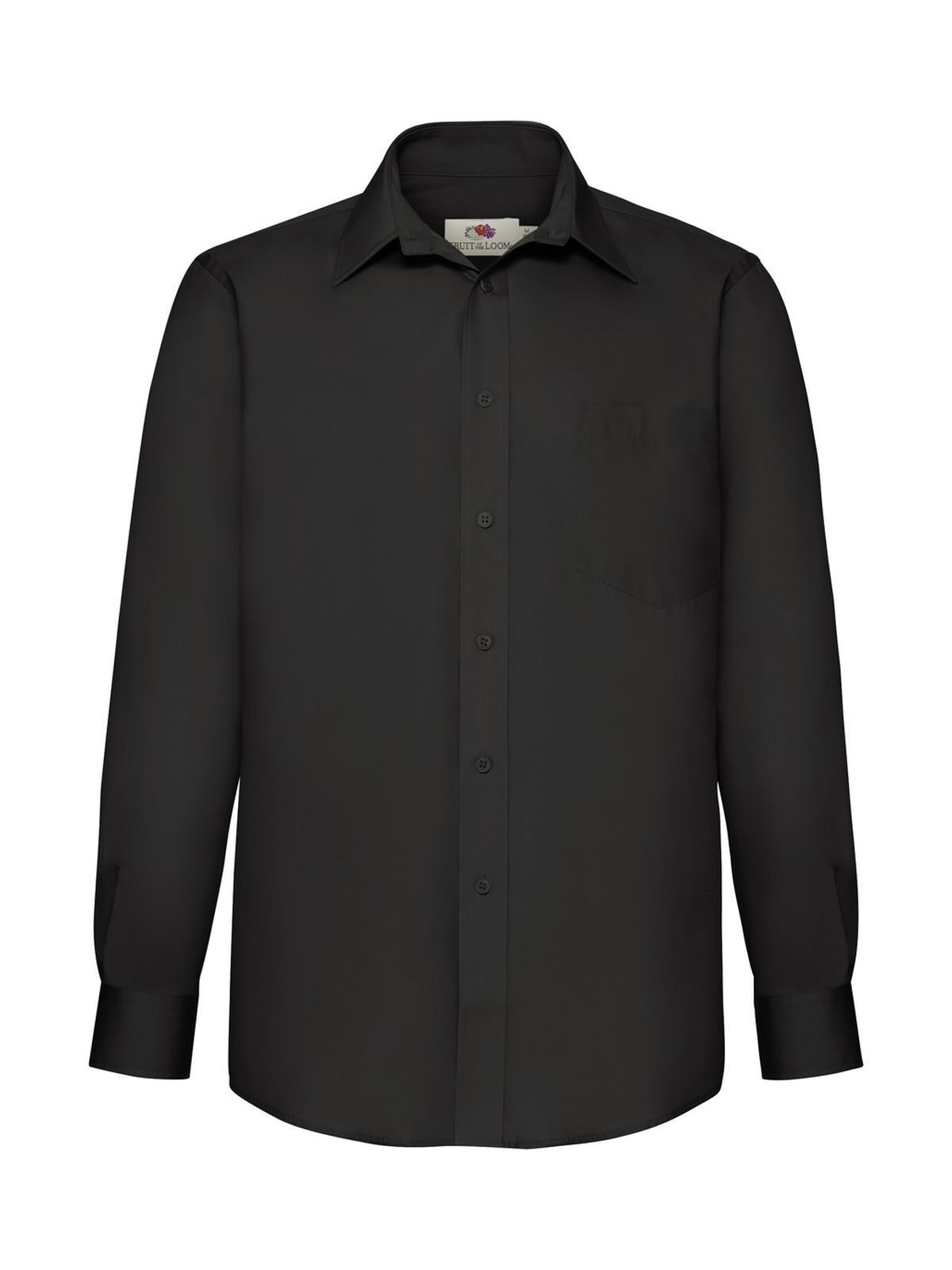 Poplin Shirt Long Sleeve - 36 - Nero
