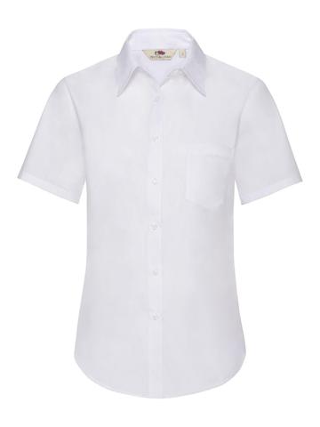 Camicia donna in popeline maniche corte - 30 - Bianco