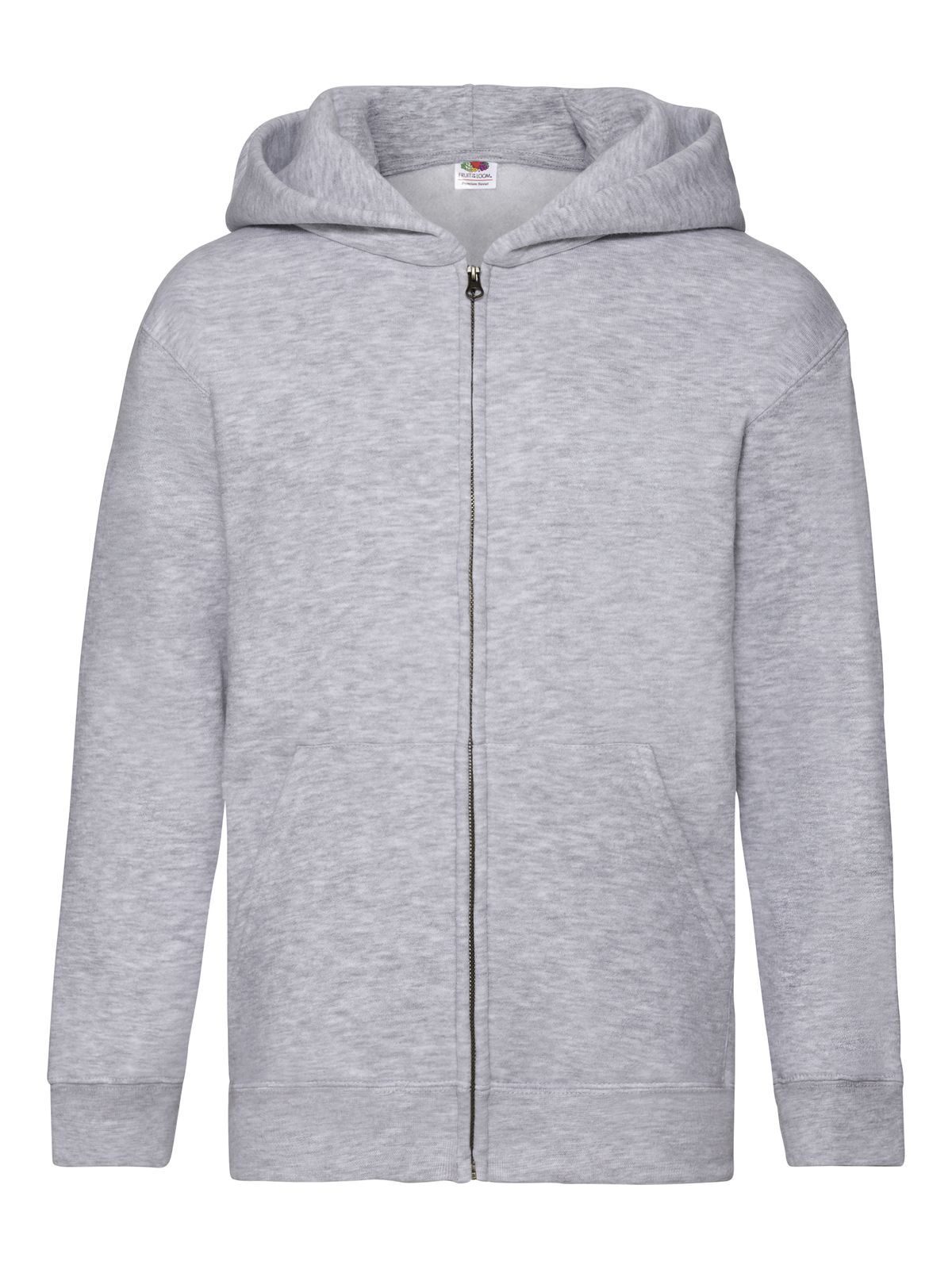 Kids Premium Hooded Sweat Jacket - 94 - Grigio Melange