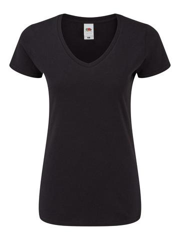 T-shirt donna Iconic scollo a V 150 - 36 - Nero