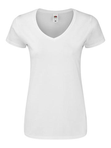 T-shirt donna Iconic scollo a V 150 - 30 - Bianco