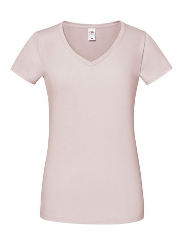 T-shirt donna Iconic scollo a V 150 - PR - Powder Rose