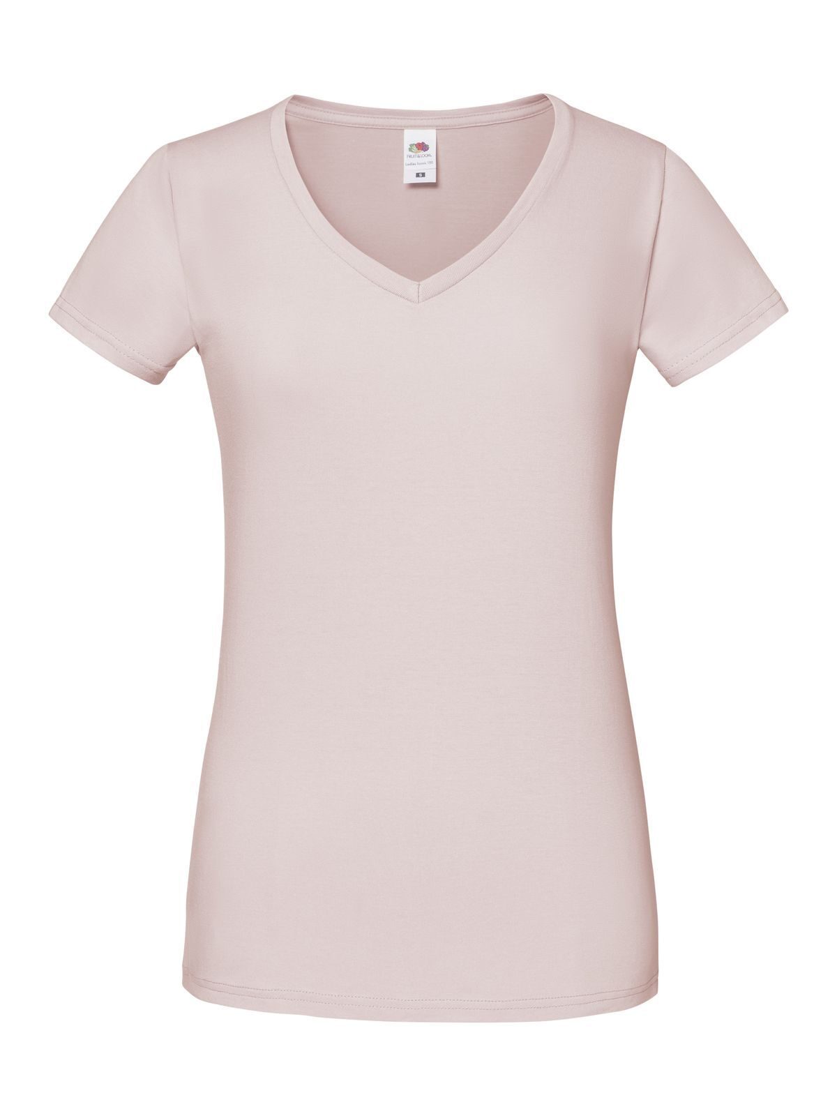 Ladies´ Iconic 150 V Neck T - PR - Powder Rose