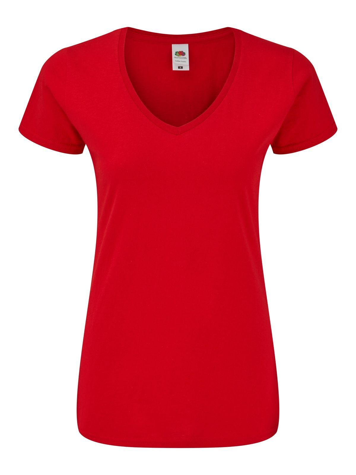 Ladies´ Iconic 150 V Neck T - 40 - Rosso