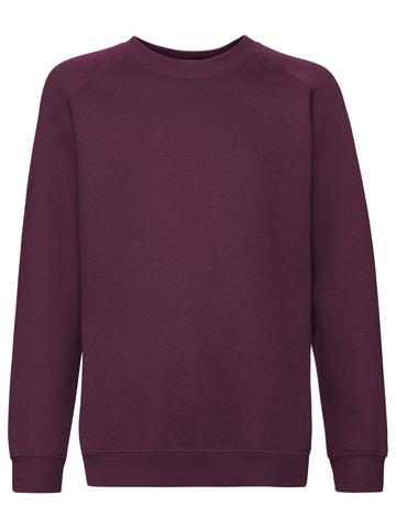 Kids Premium Raglan Sweat - 41 - Bordeaux