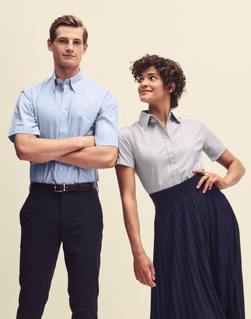 Ladies Oxford Shirt Short Sleeve