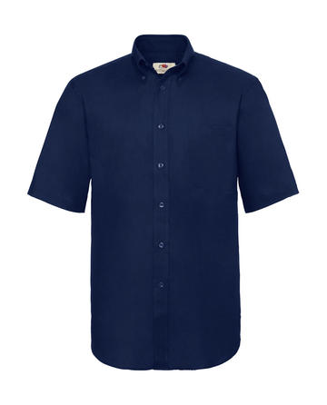 Camicia uomo Oxford maniche corte - 32 - Blu Navy