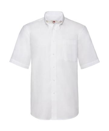 Camicia uomo Oxford maniche corte - 30 - Bianco
