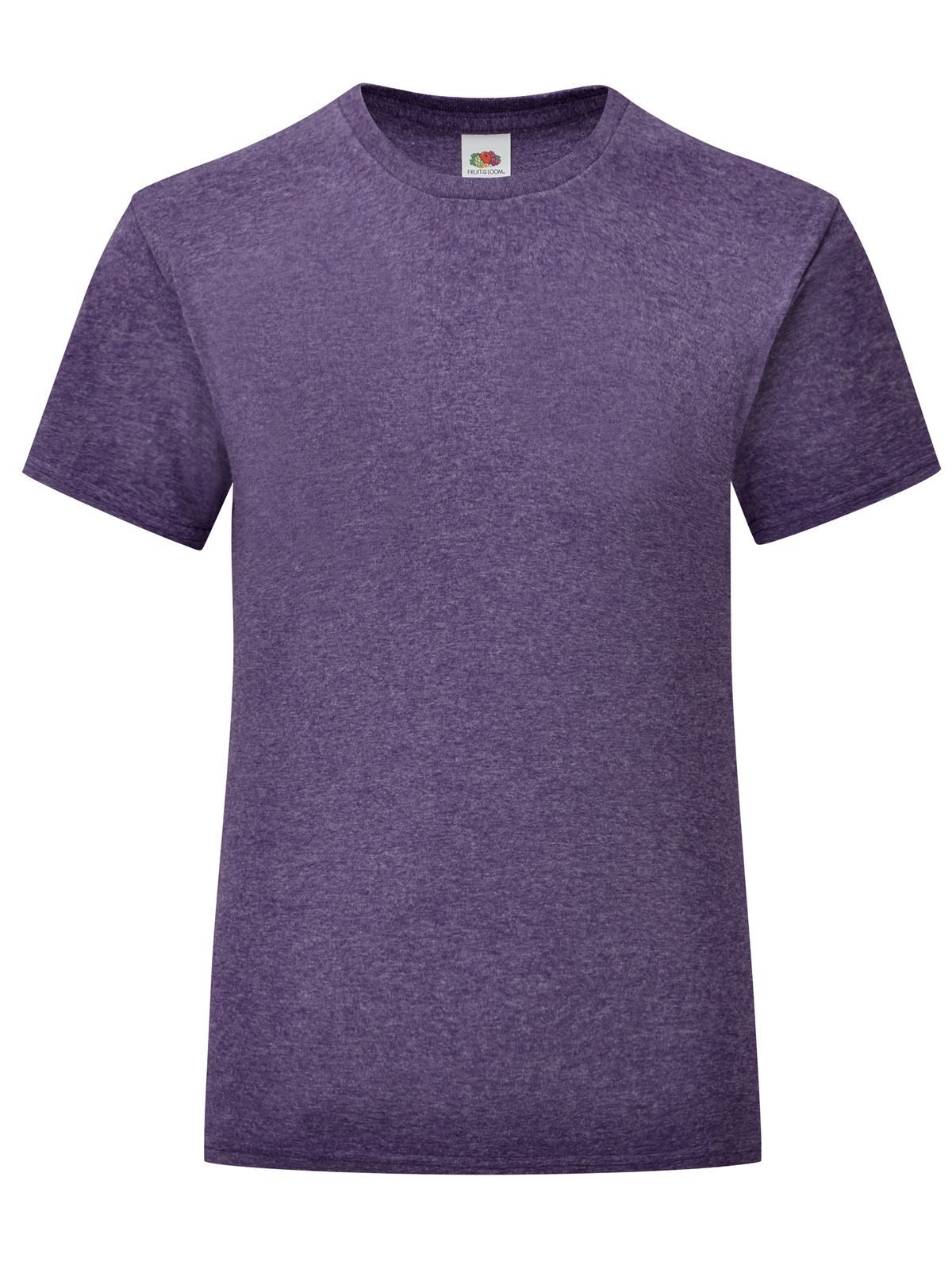 Girls Iconic T - Heather Purple