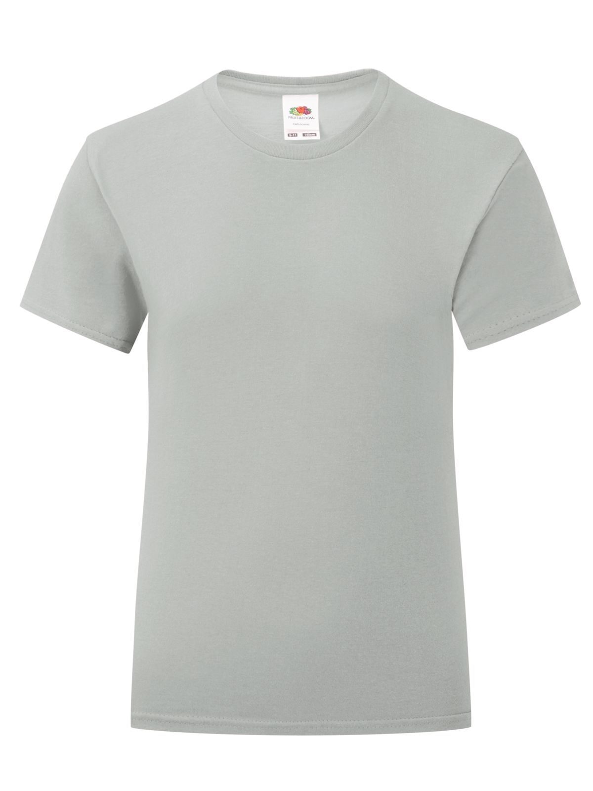 Girls Iconic T - Zinc