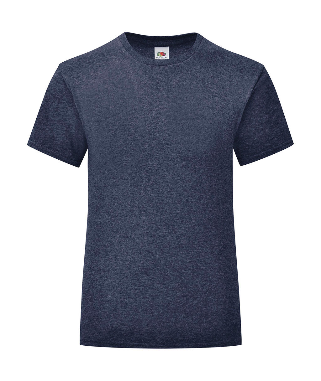 Girls Iconic T - Heather Navy