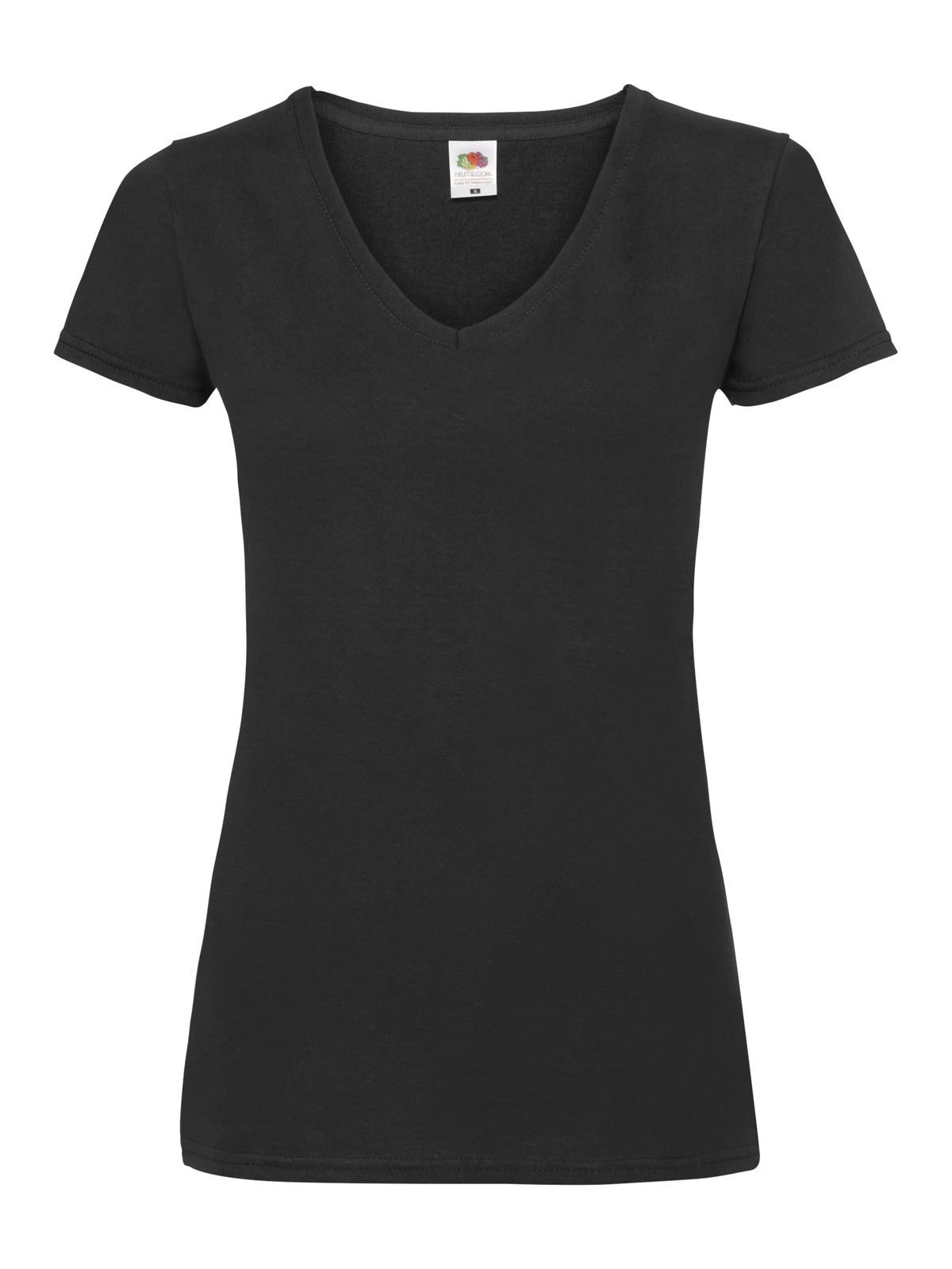 Ladies´ Valueweight V Neck T - 36 - Nero