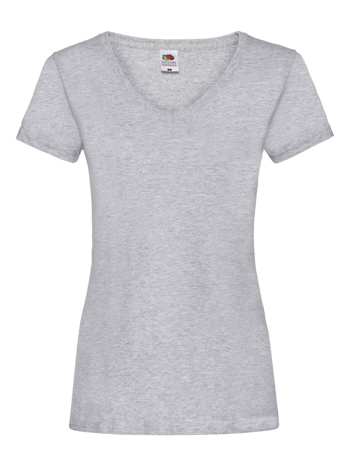 Ladies´ Valueweight V Neck T - 94 - Grigio Melange