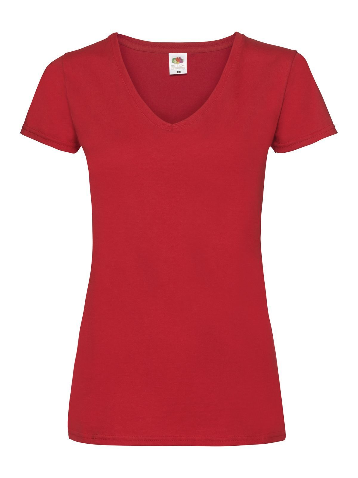 Ladies´ Valueweight V Neck T - 40 - Rosso