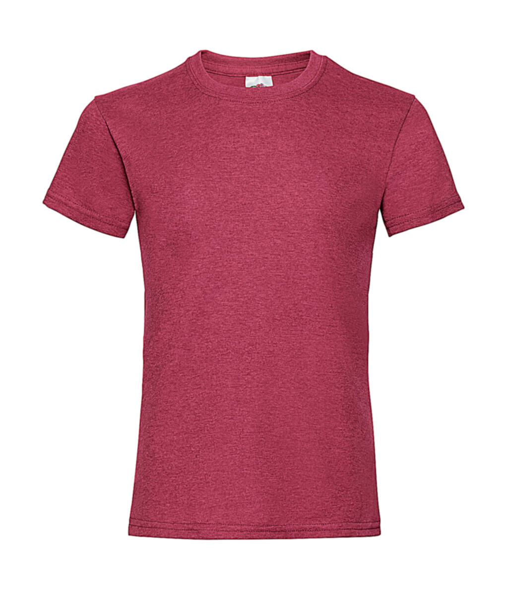 Girls Valueweight T - VH - Vintage Heather Red