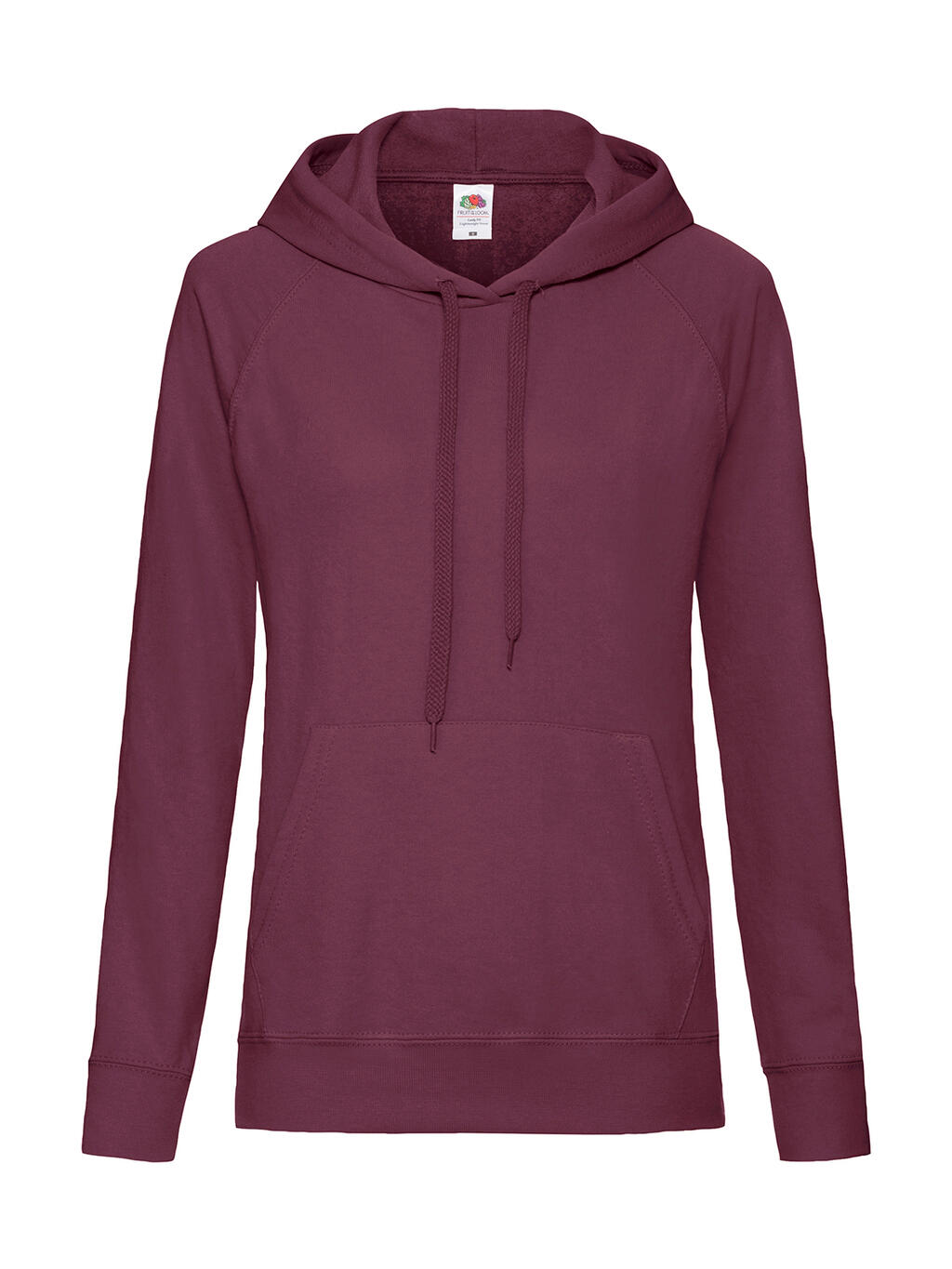Ladies Lightweight Hooded Sweat - 41 - Bordeaux