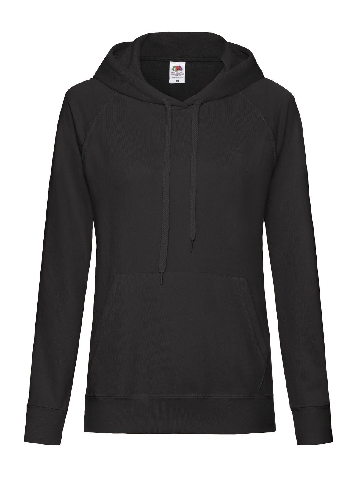 Ladies Lightweight Hooded Sweat - 36 - Nero