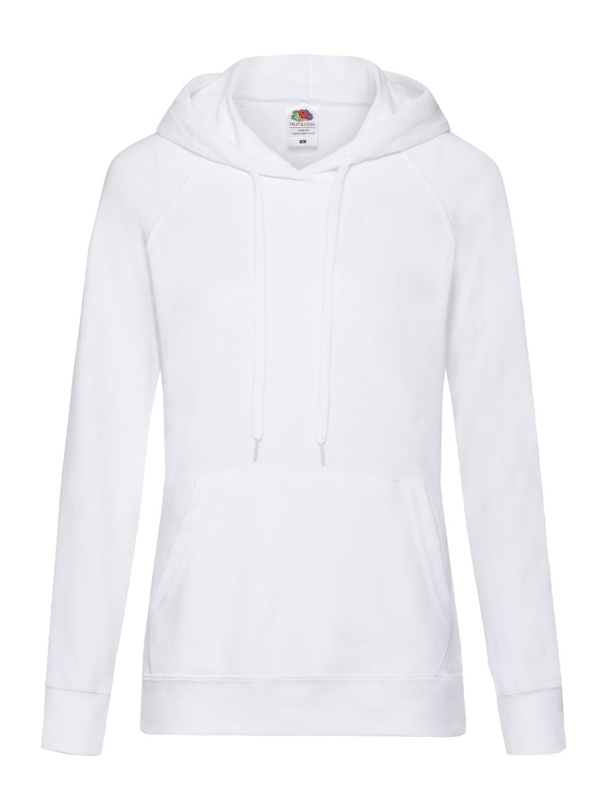 Ladies Lightweight Hooded Sweat - 30 - Bianco