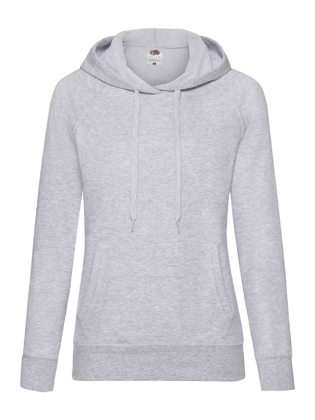 Ladies Lightweight Hooded Sweat - 94 - Grigio Melange