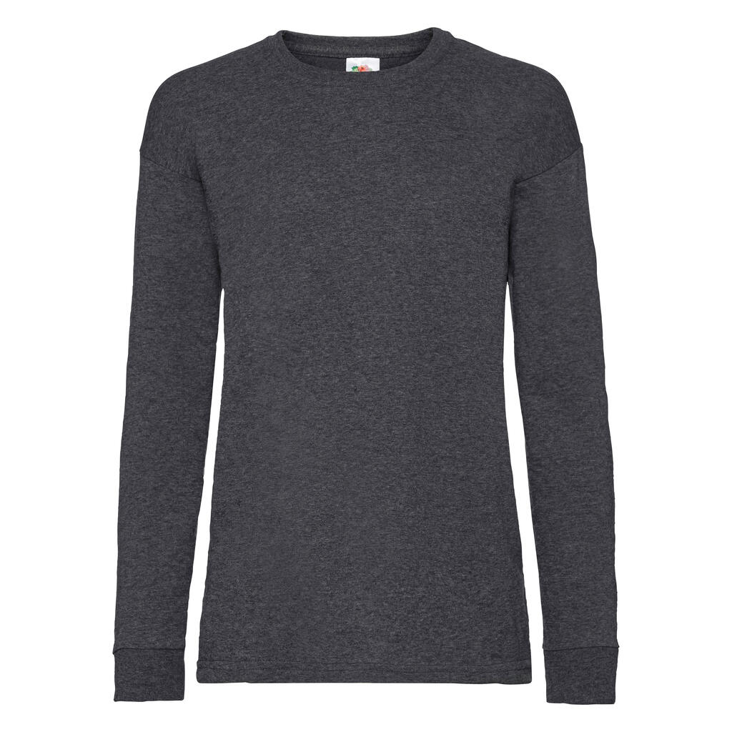 Kids´ Valueweight Long Sleeve T - HD - Grigio Melange Scuro