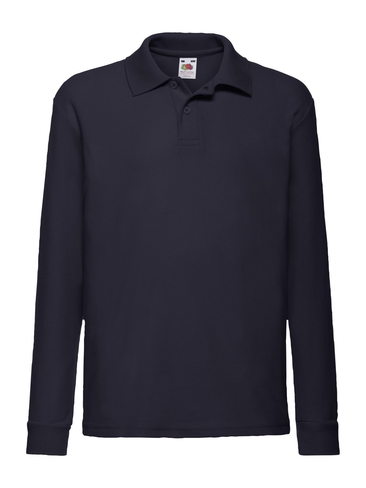 Kids´ Long Sleeve 65/35 Polo - AZ - Blu Notte