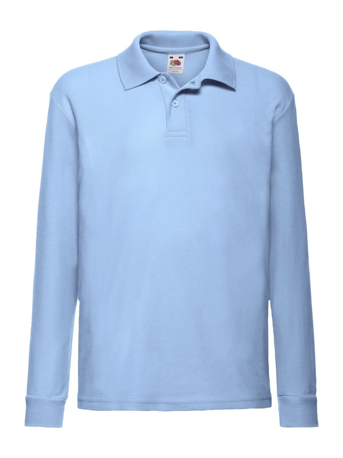 Kids´ Long Sleeve 65/35 Polo - YT - Sky