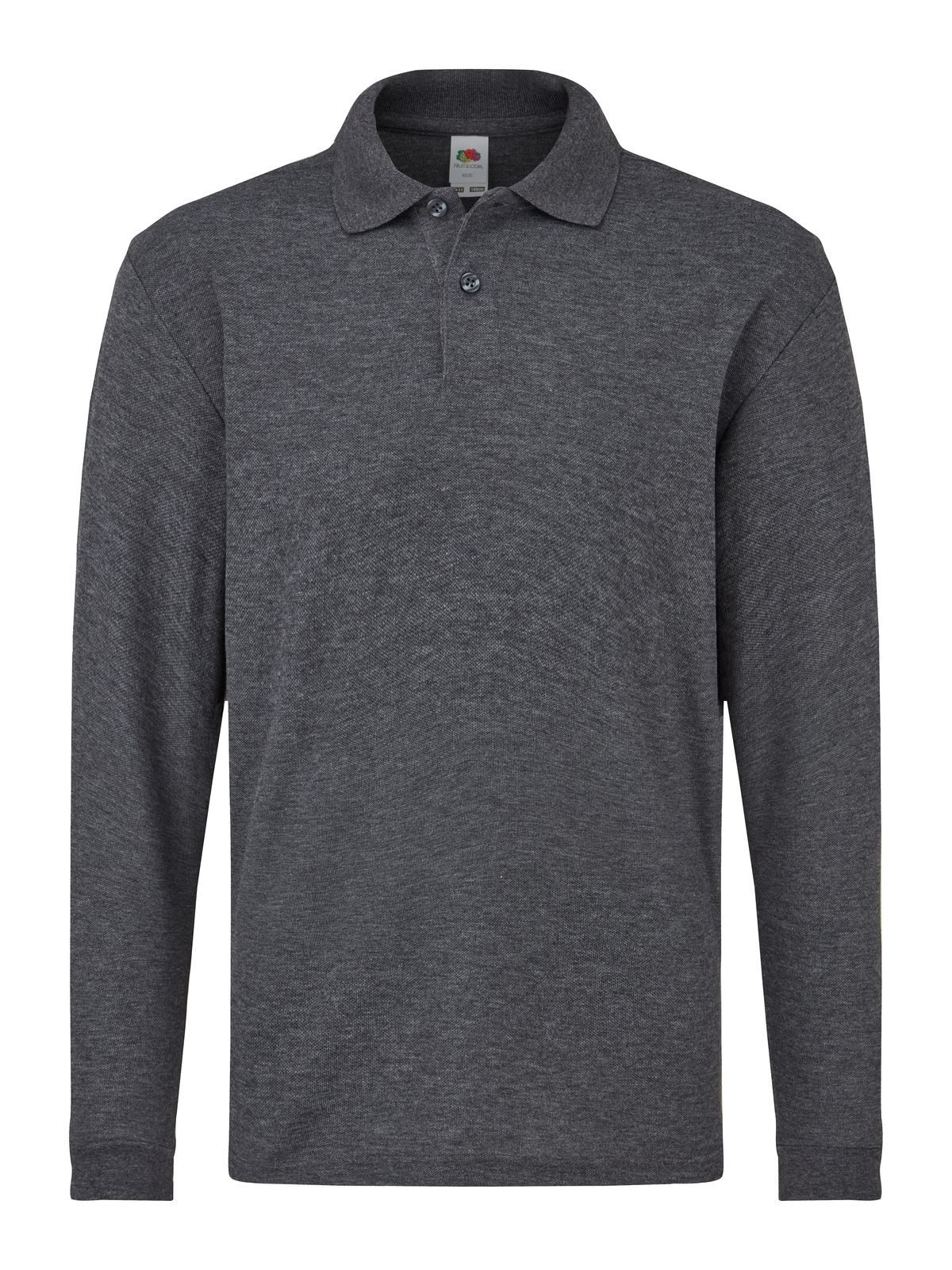 Kids´ Long Sleeve 65/35 Polo - HD - Grigio Melange Scuro