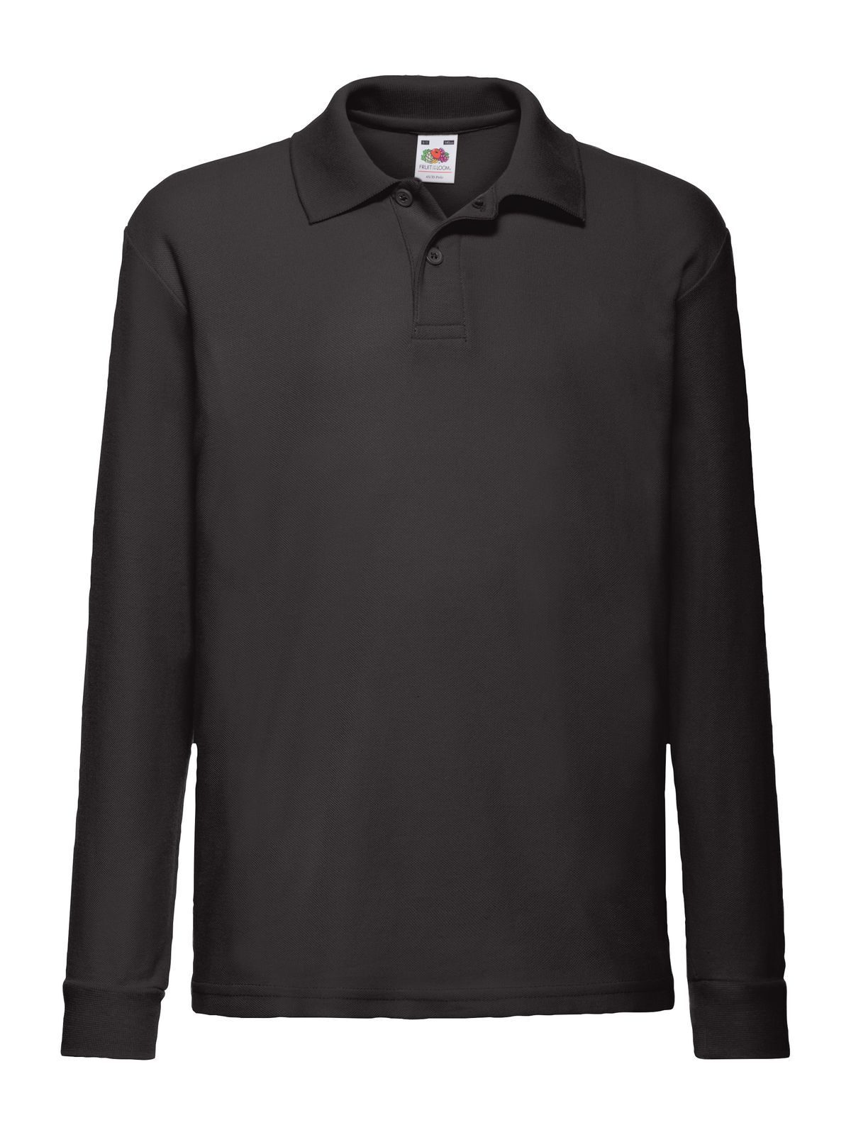Kids´ Long Sleeve 65/35 Polo - 36 - Nero
