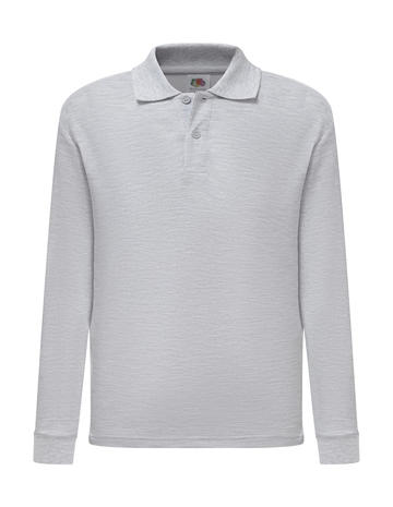 Piquè Kids maniche lunghe - 94 - Grigio Melange
