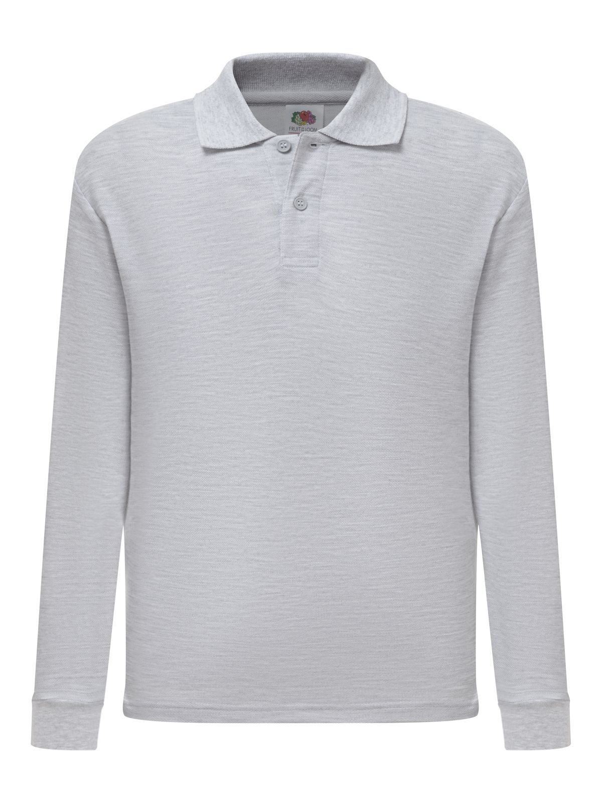 Kids´ Long Sleeve 65/35 Polo - 94 - Grigio Melange