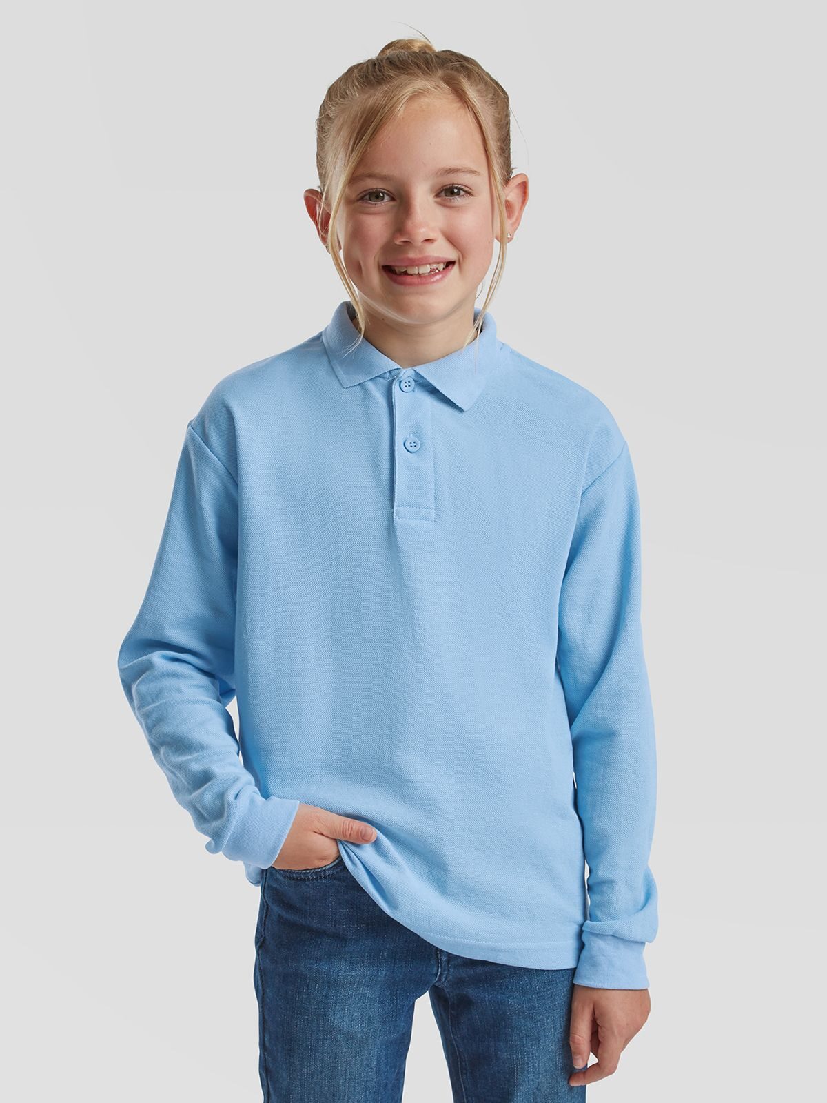 Kids´ Long Sleeve 65/35 Polo