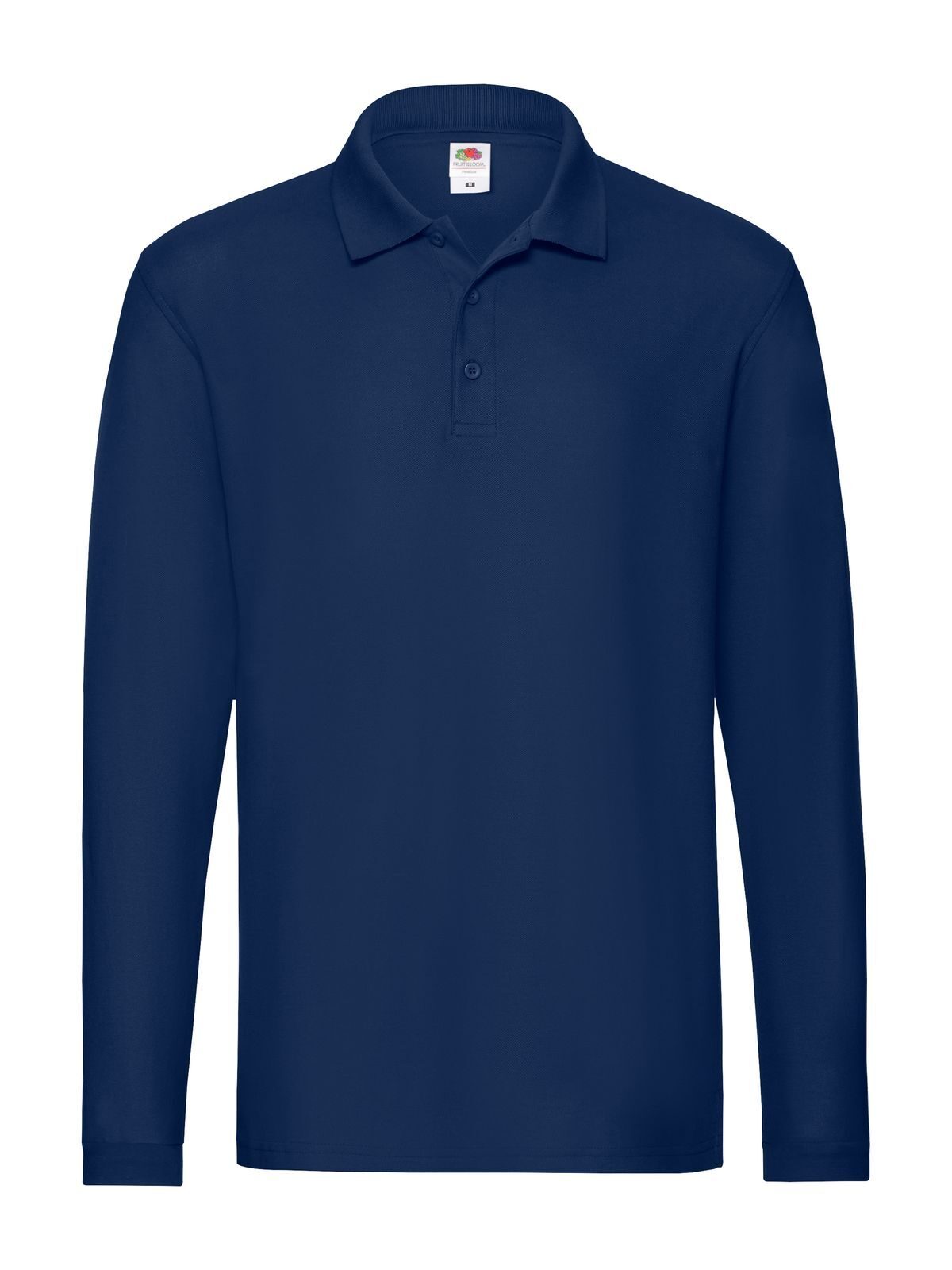 Premium Long Sleeve Polo - 32 - Blu Navy
